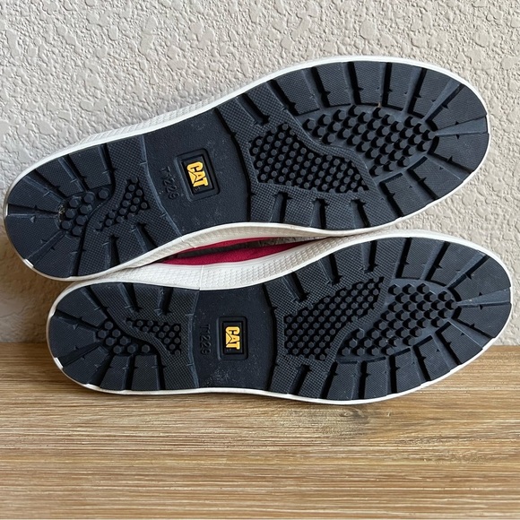 Caterpillar Red Sneakers Classic Low-Top Design Lace Up - Picture 11 of 12